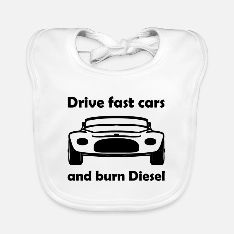 Voitures de course et voitures rapides Bavoir bio Bébé