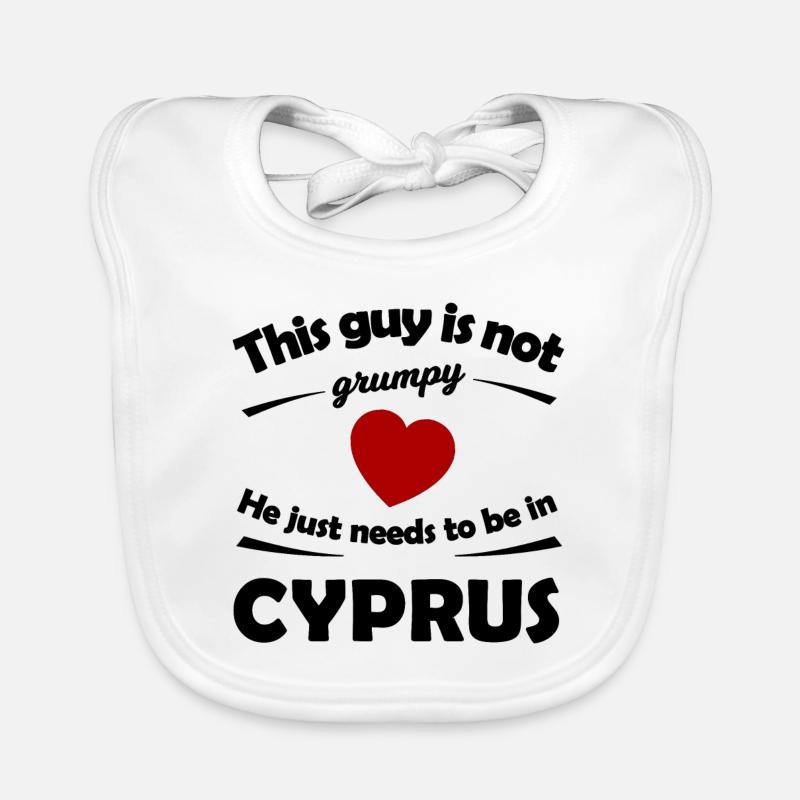 Vacances à Chypre Bavoir bio Bébé