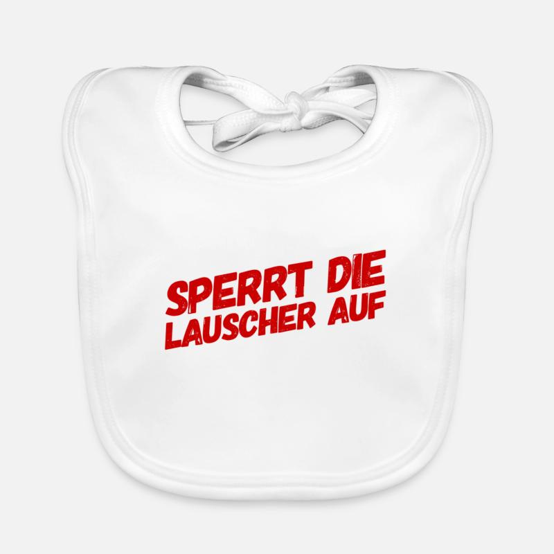 sperrt die Lauscher auf Baby Bio-Lätzchen