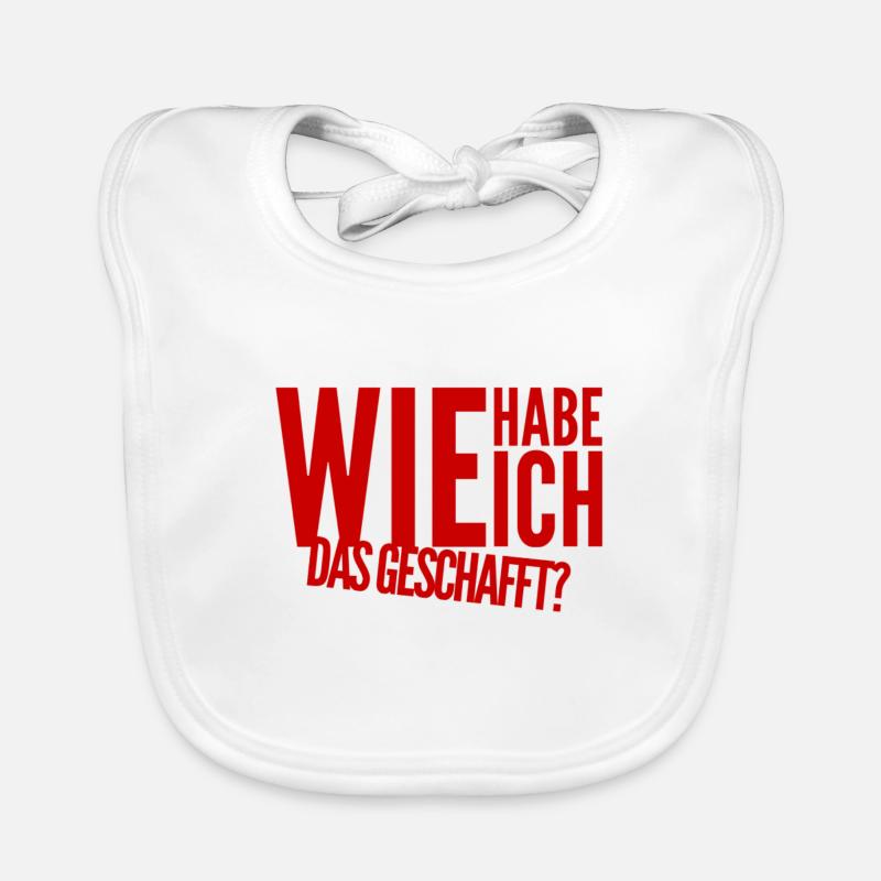 es ist geschafft Baby Bio-Lätzchen