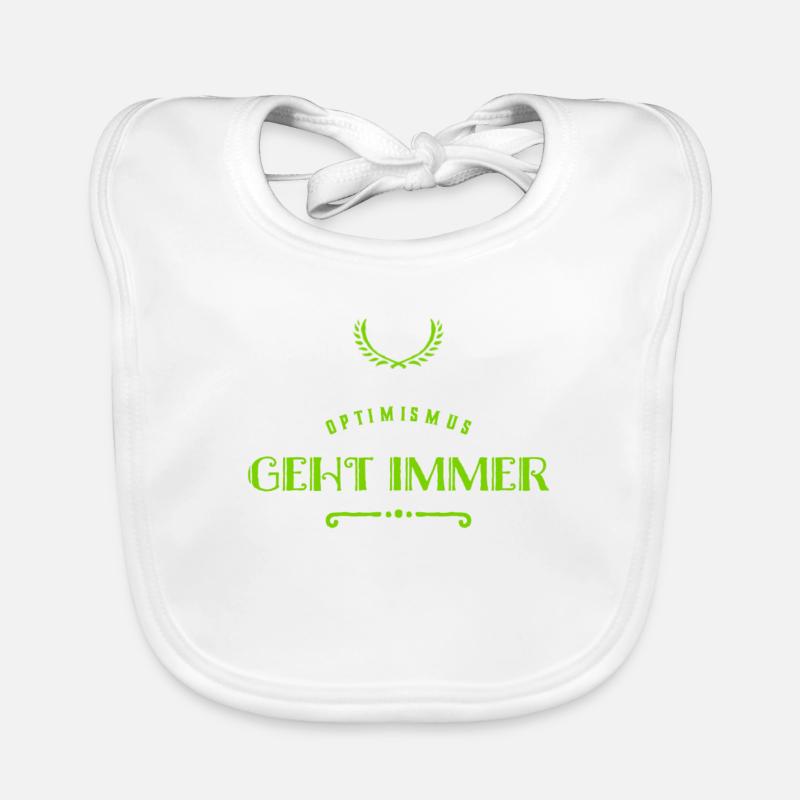 Optimismus ist wunderbar Baby Bio-Lätzchen