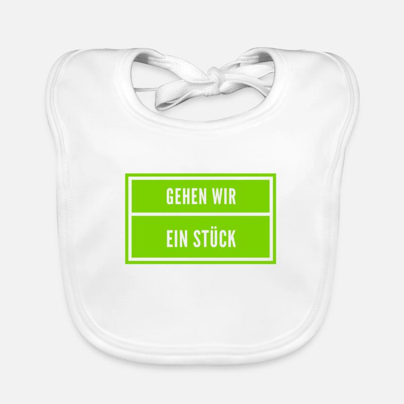 gehen wir spazieren Baby Bio-Lätzchen