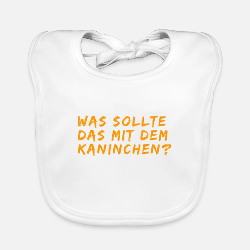 rätselhaftes Kaninchen Baby Bio-Lätzchen