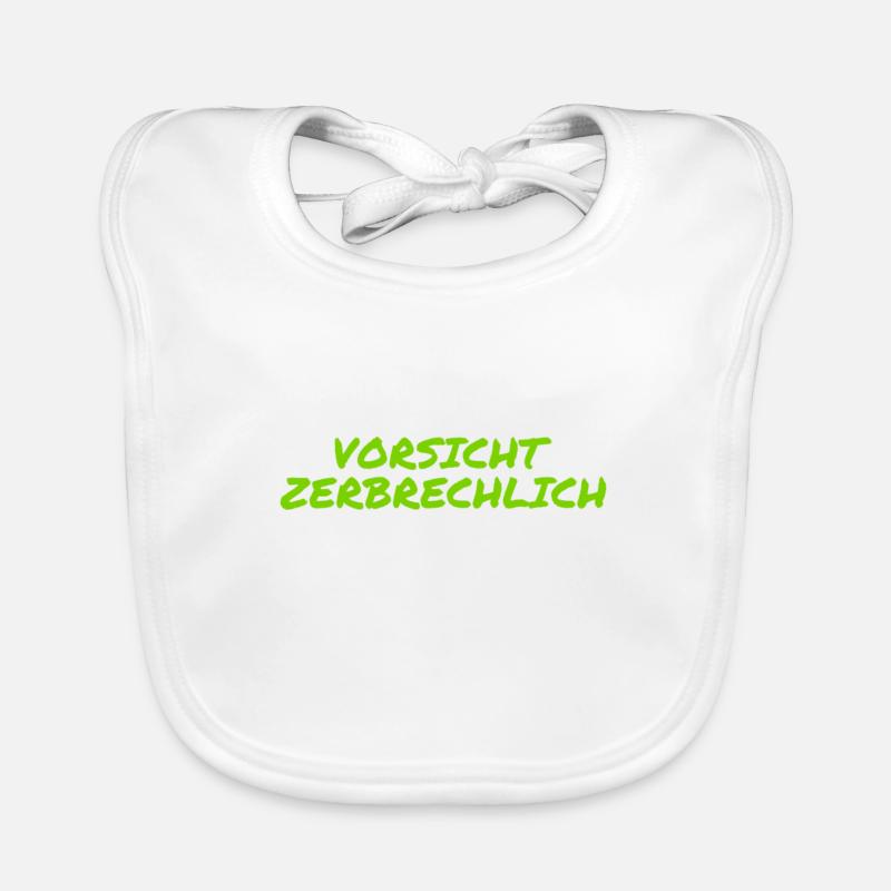 ich bin zerbrechlich Baby Bio-Lätzchen