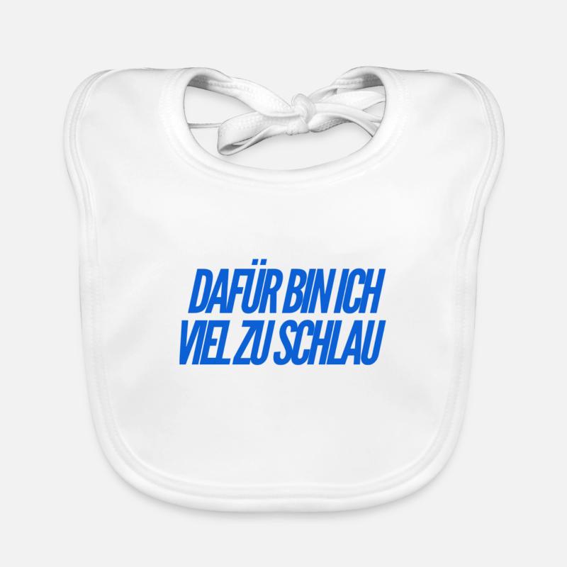 ich bin intelligent Baby Bio-Lätzchen