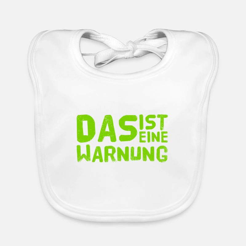 ich warne dich Baby Bio-Lätzchen