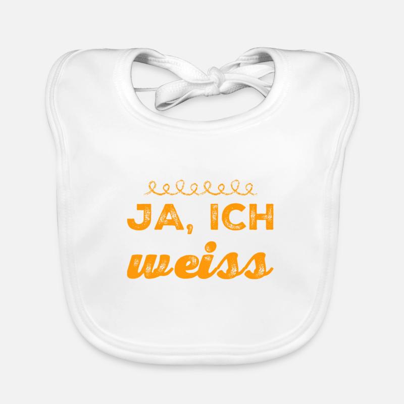 ja, ich weiß Baby Bio-Lätzchen