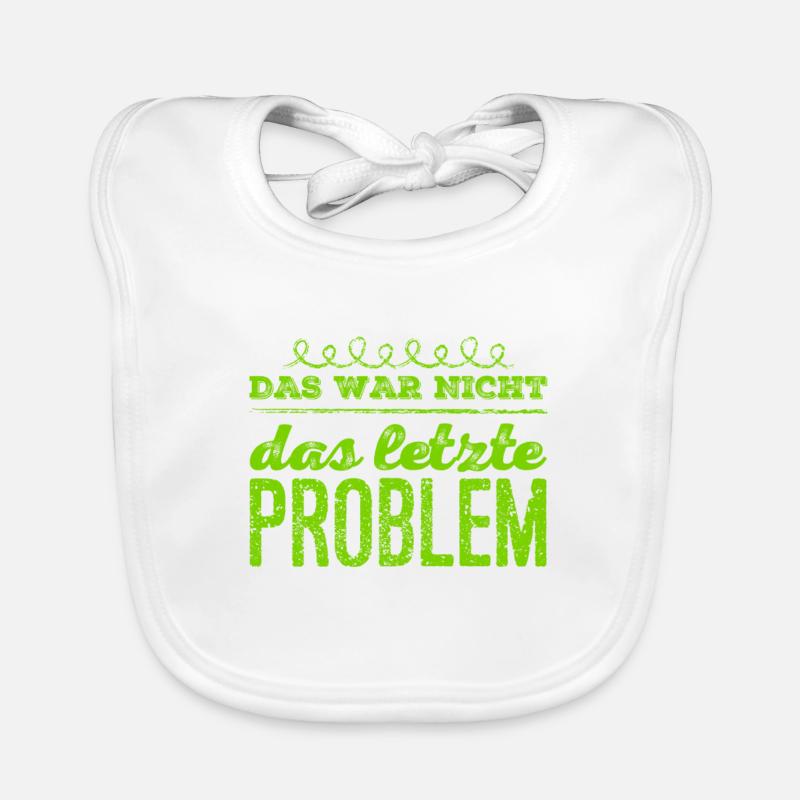 ich bin ein Problemlöser Baby Bio-Lätzchen