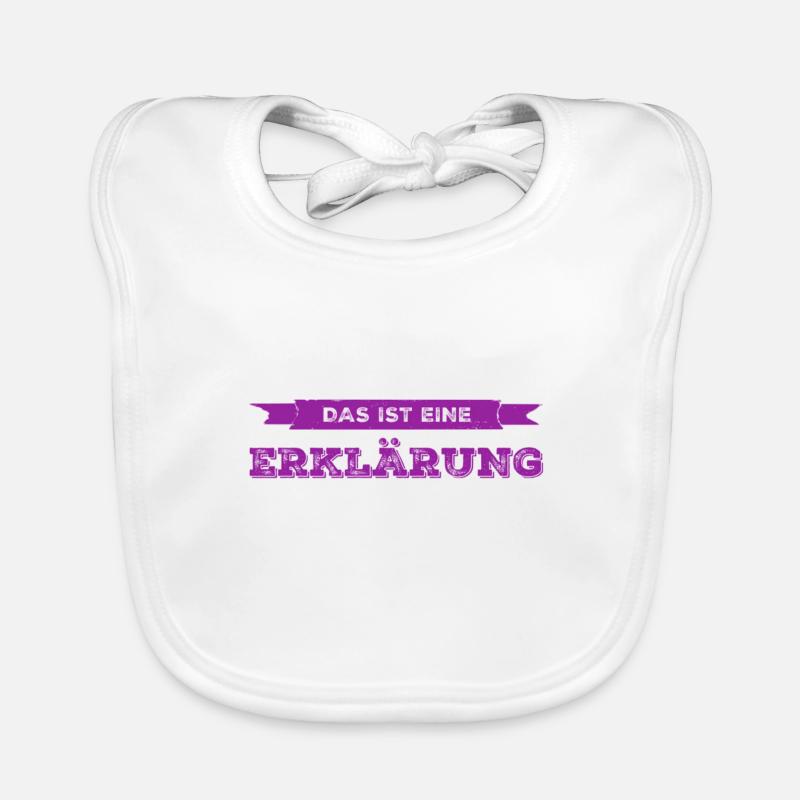 das ist eine Erklärung Baby Bio-Lätzchen