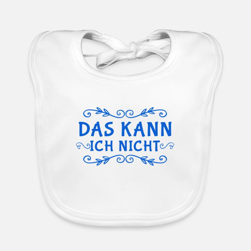 ich bin ein Nichtskönner Baby Bio-Lätzchen