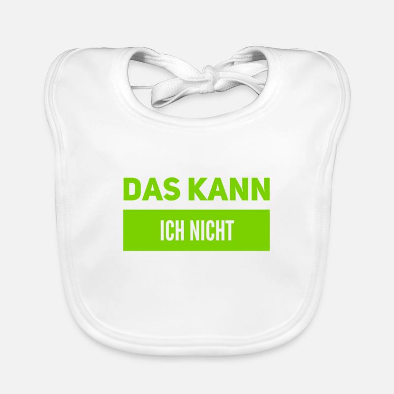 ich kann das nicht Baby Bio-Lätzchen