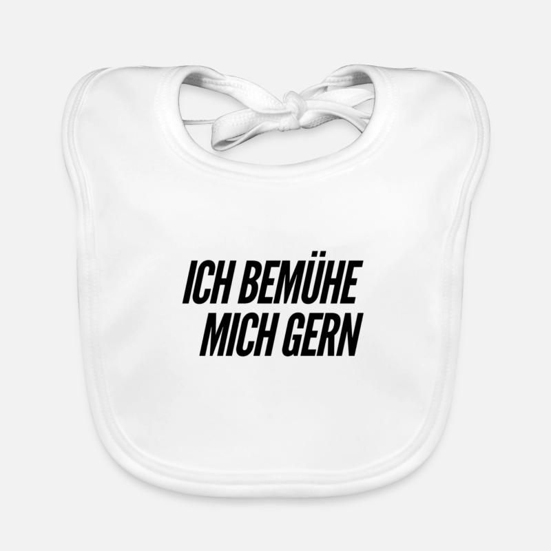 ich bemühe mich gern Baby Bio-Lätzchen