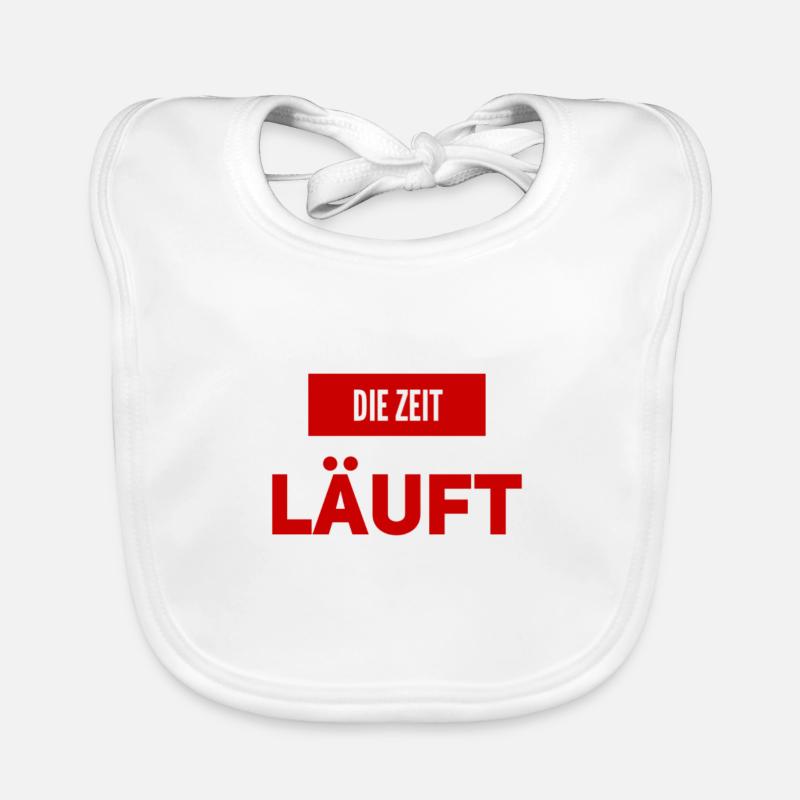 die Zeit läuft Baby Bio-Lätzchen