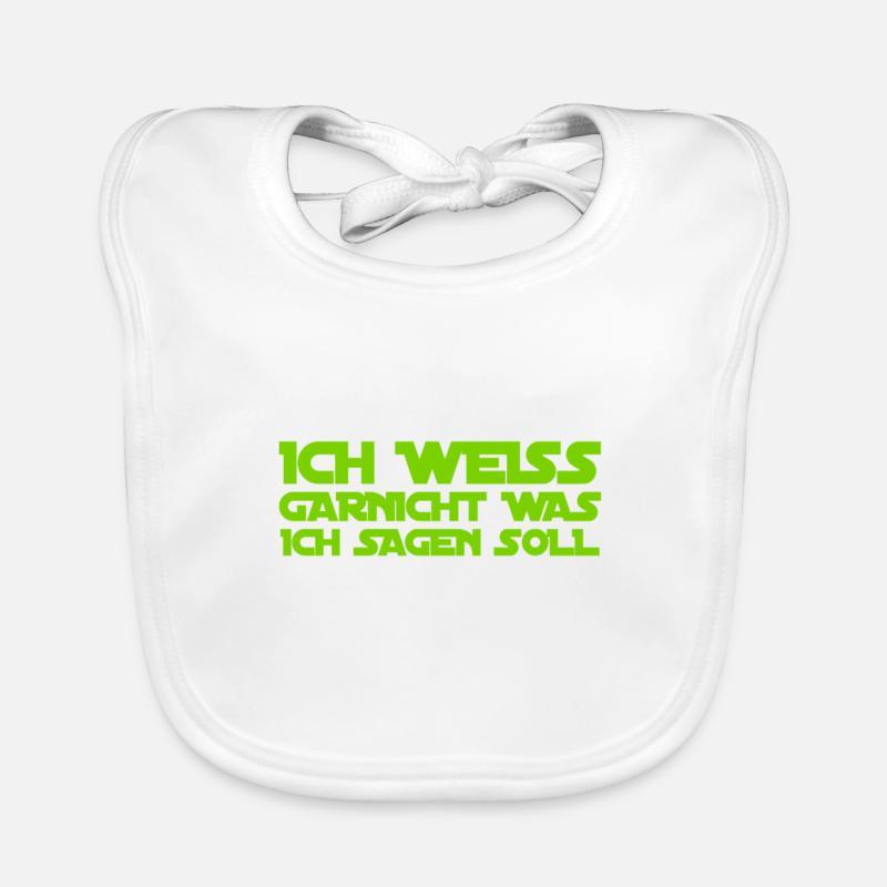 ich bin sprachlos Baby Bio-Lätzchen