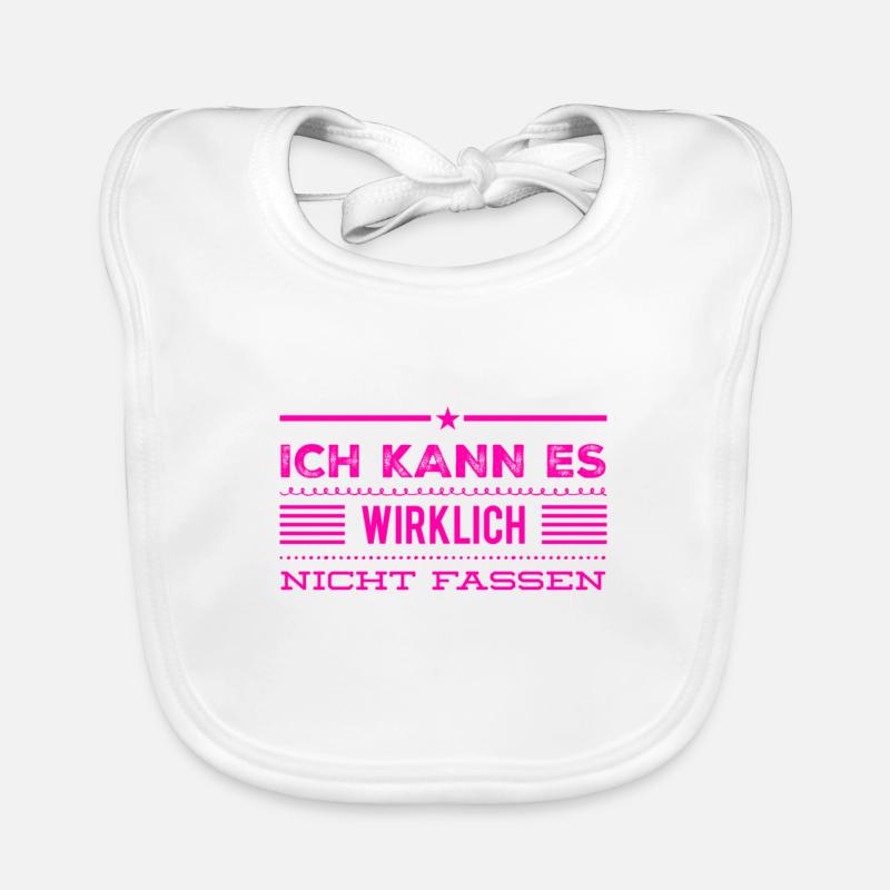 ich kann es nicht glauben Baby Bio-Lätzchen