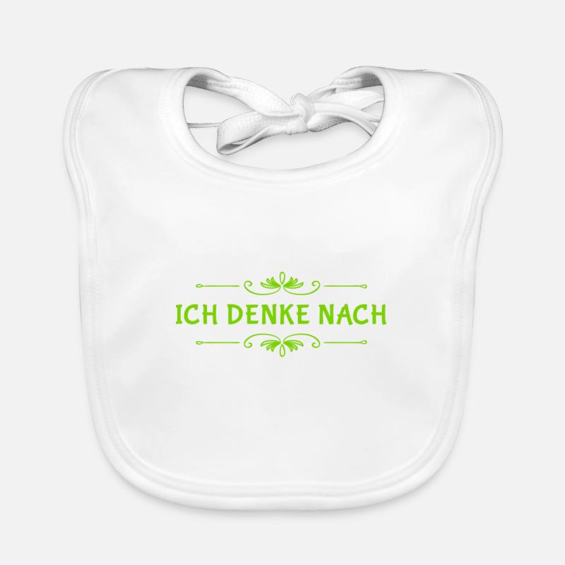 Ich liebe das denken Baby Bio-Lätzchen