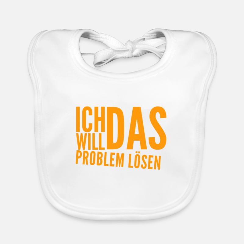 ich bin ein Problemlöser Baby Bio-Lätzchen