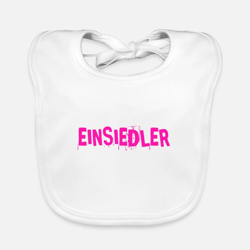 ich bin ein Einsiedler Baby Bio-Lätzchen