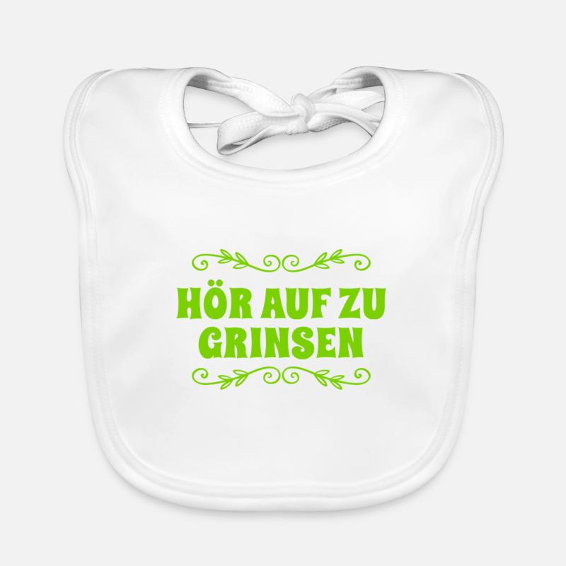 hör auf zu grinsen Baby Bio-Lätzchen