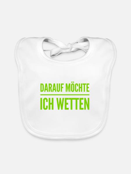 wetten wir? - Baby Bio-Lätzchen - Weiß - Vorne