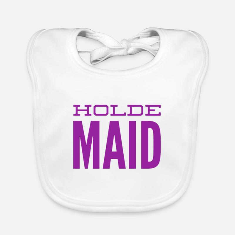 vor dir steht eine holde Maid Baby Bio-Lätzchen