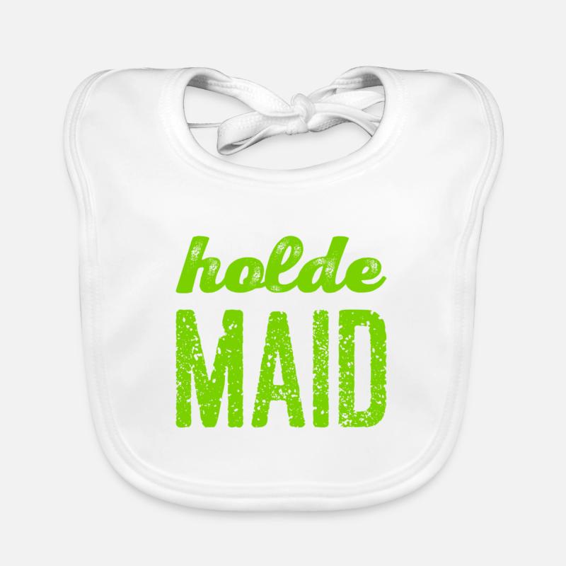 ich bin eine holde Maid Baby Bio-Lätzchen