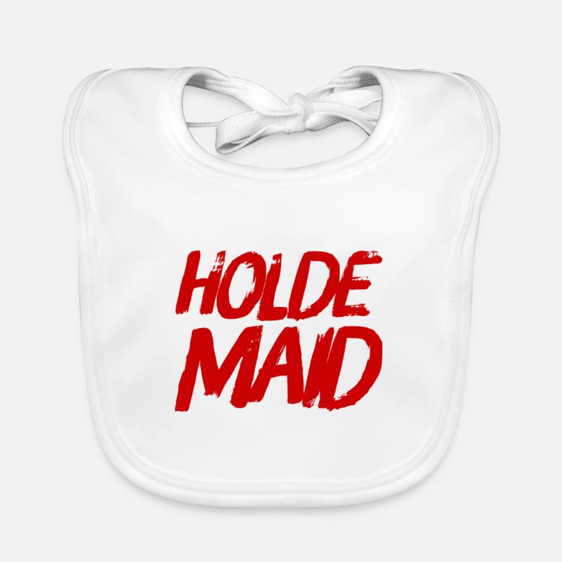 ich bin eine holde Maid Baby Bio-Lätzchen