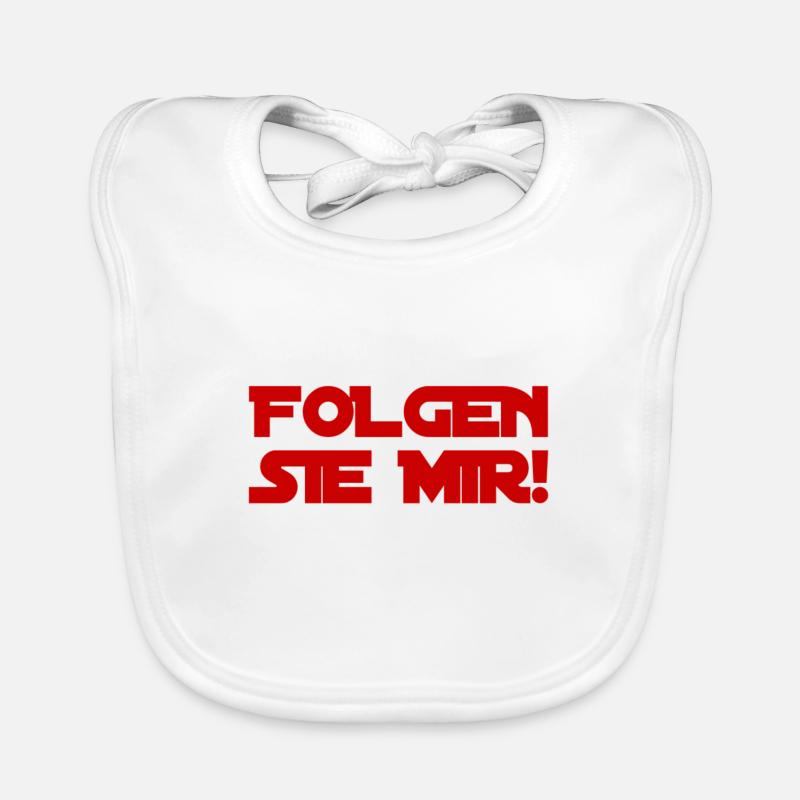 wollen sie mir folgen? Baby Bio-Lätzchen