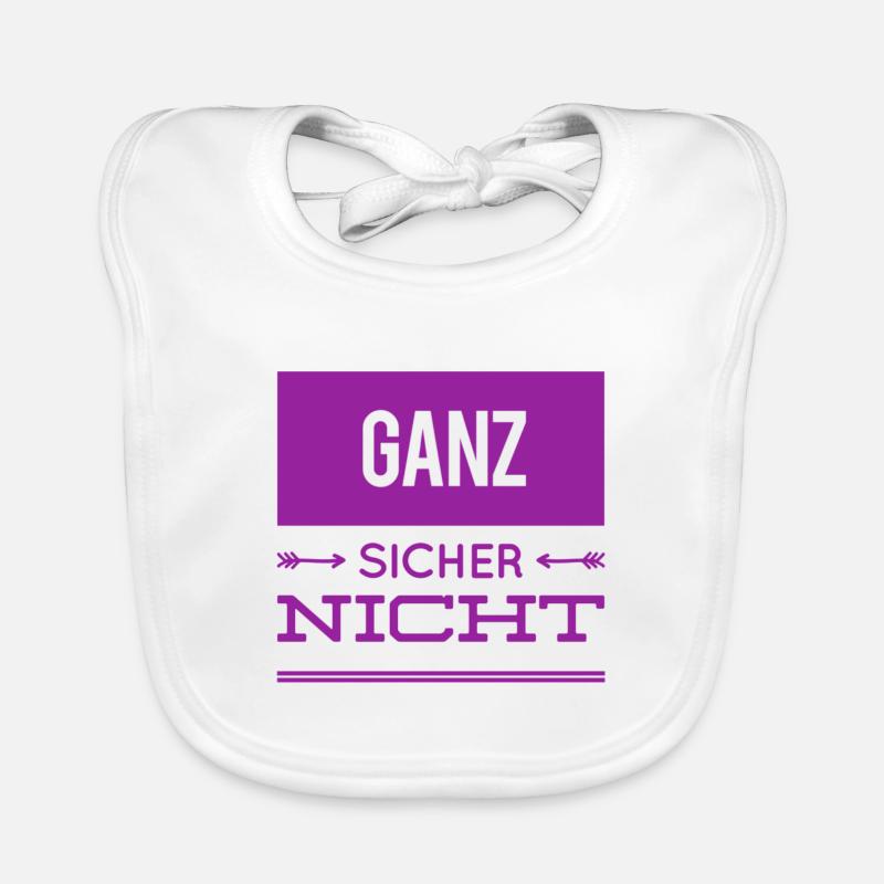 nicht mit mir Baby Bio-Lätzchen