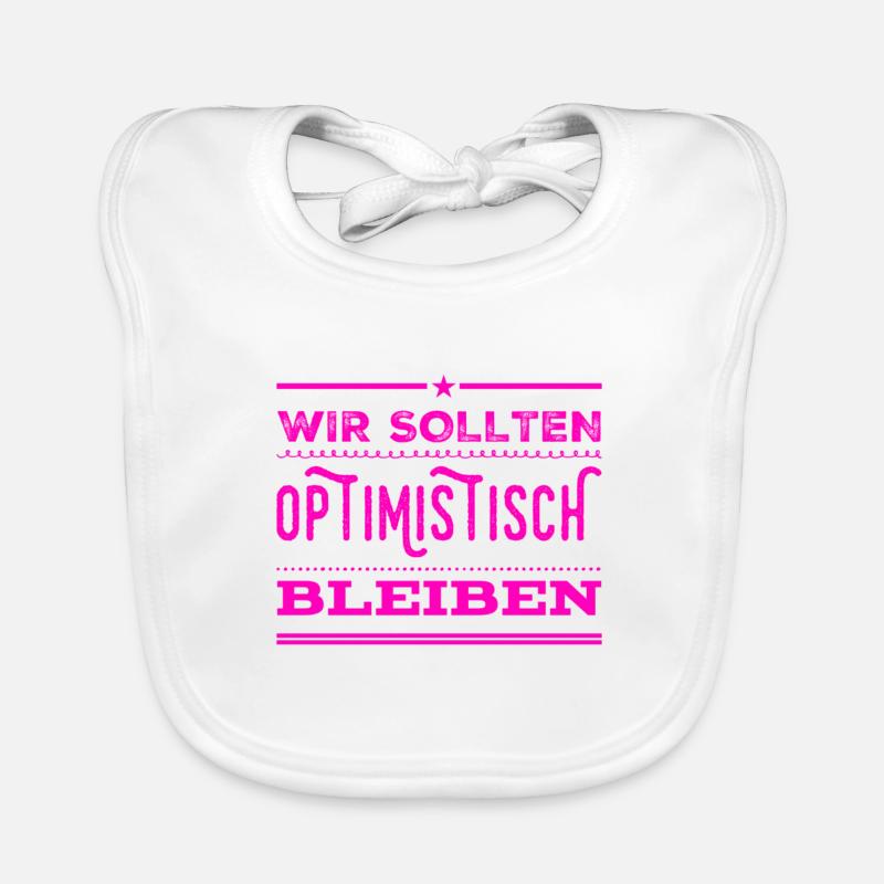 ich mag Optimismus Baby Bio-Lätzchen