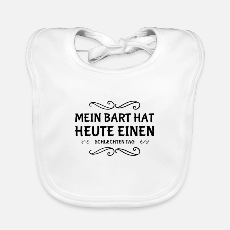 mein Bart sitzt nicht Baby Bio-Lätzchen