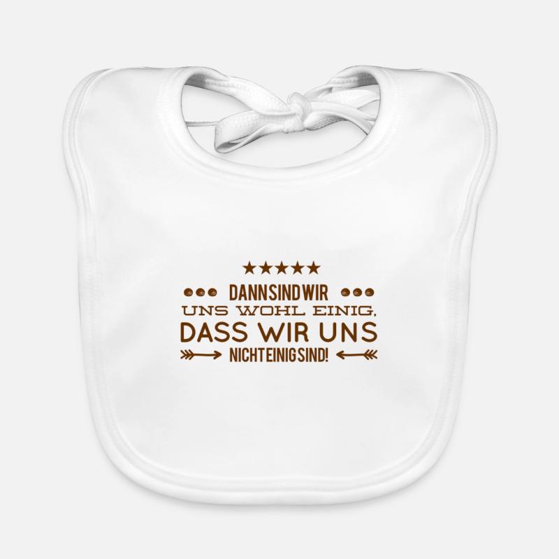 wir können uns nicht einigen Baby Bio-Lätzchen