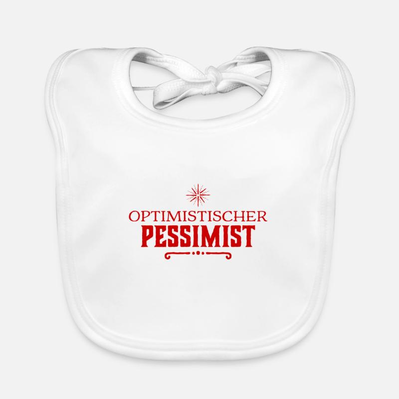 Pessimist Baby Bio-Lätzchen