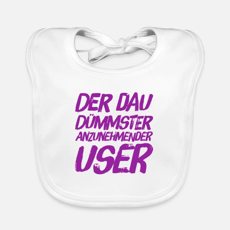 ich bin der DAU Baby Bio-Lätzchen