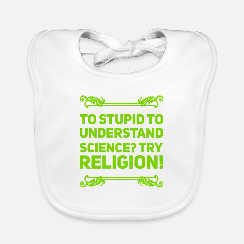Religion vs Science Organic Baby Bibs