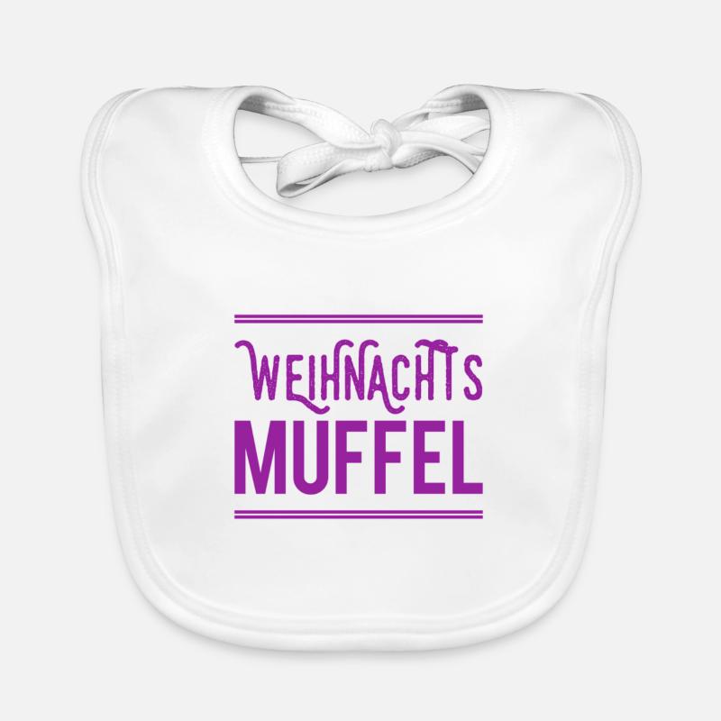 ich bin ein Weihnachtsmuffel Baby Bio-Lätzchen
