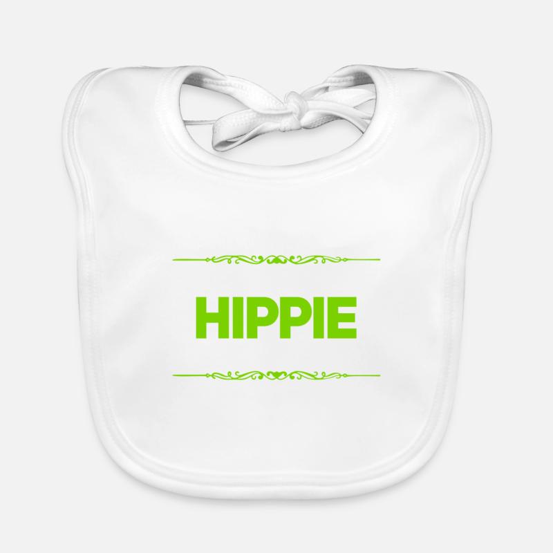 Je suis un hippie Bavoir bio Bébé