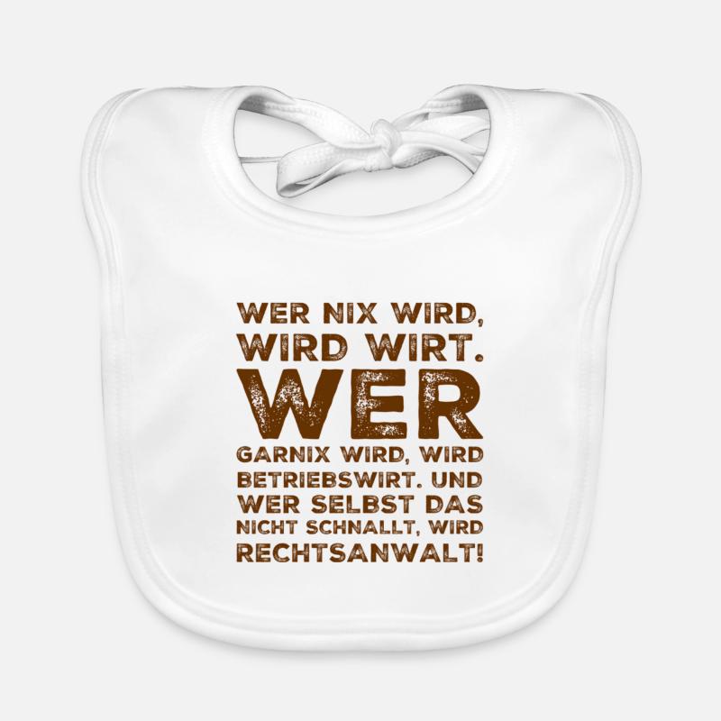 wer garnix wird Baby Bio-Lätzchen