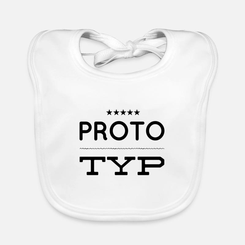 vor dir steht ein Prototyp Baby Bio-Lätzchen