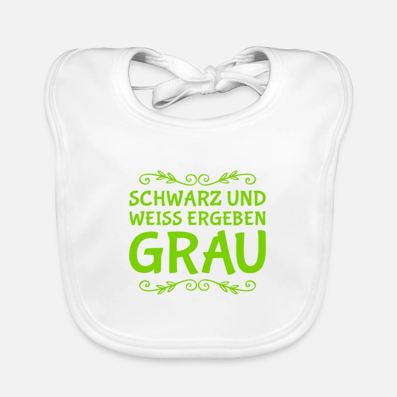 so entsteht grau Baby Bio-Lätzchen