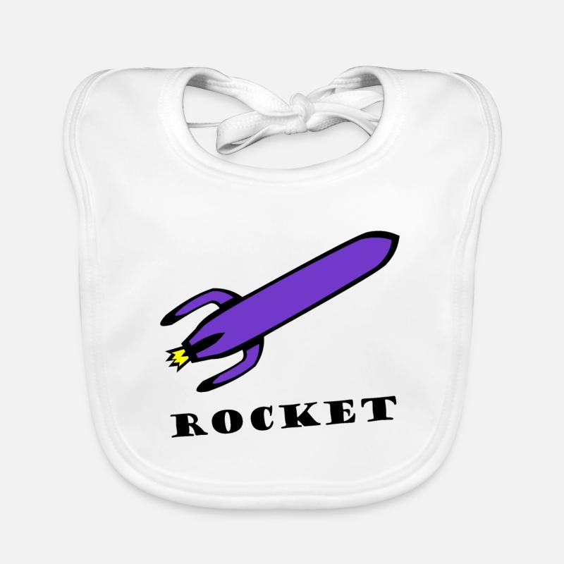 Die schnelle Rakete Baby Bio-Lätzchen