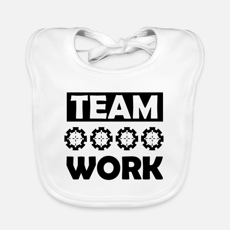 The Team Work Organic Baby Bibs