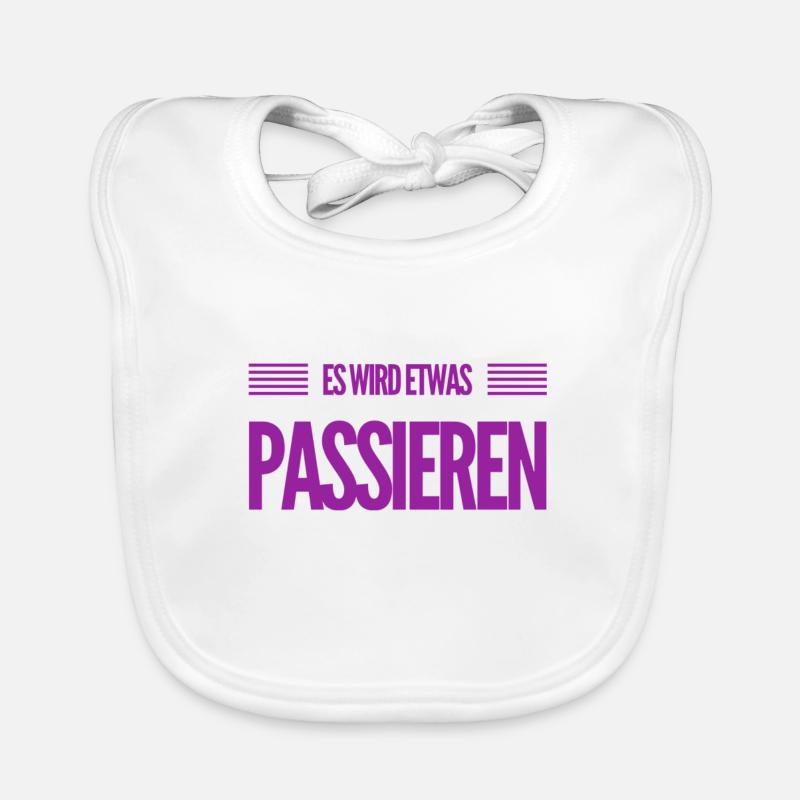 Soon something will happen Organic Baby Bibs