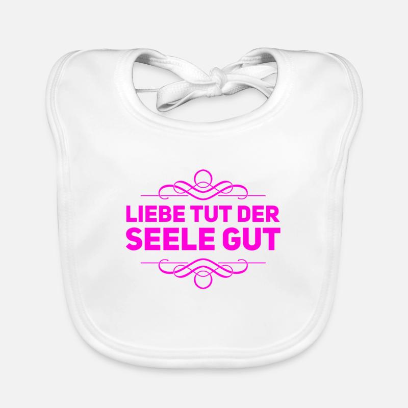 die Liebe ist ein Wunder Baby Bio-Lätzchen