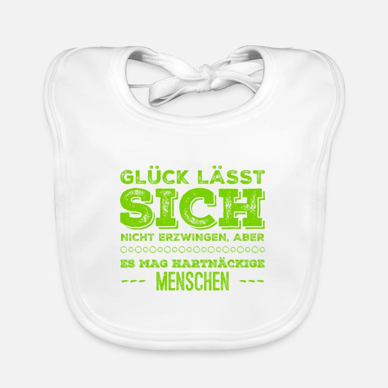 Happiness cannot be forced Organic Baby Bibs