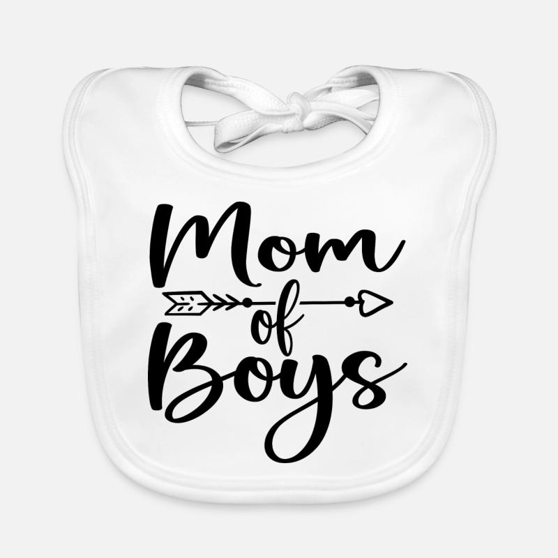Mama von Jungen - Muttertagsgeschenk Baby Bio-Lätzchen