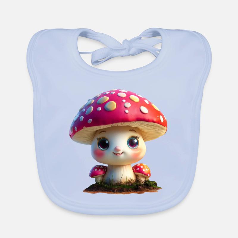 Champignon mignon Bavoir bio Bébé
