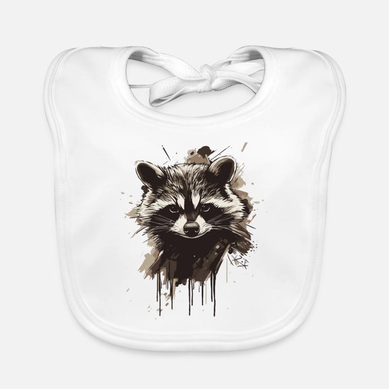 Raton laveur Bavoir bio Bébé