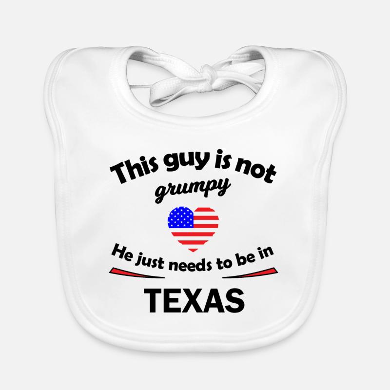 Fans des États-Unis et du Texas Bavoir bio Bébé