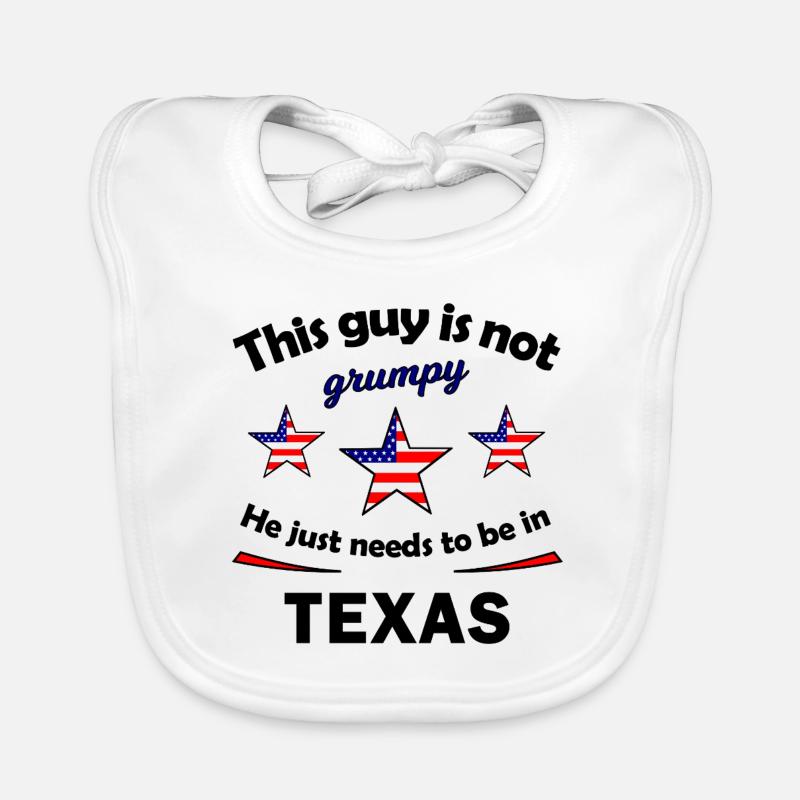At home in Texas USA Organic Baby Bibs